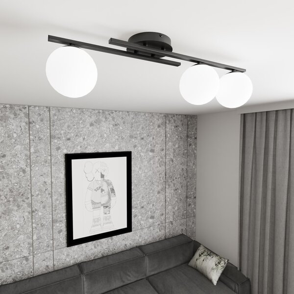 Emibig Kairo lampă de tavan 3x10 W opal 1446/3