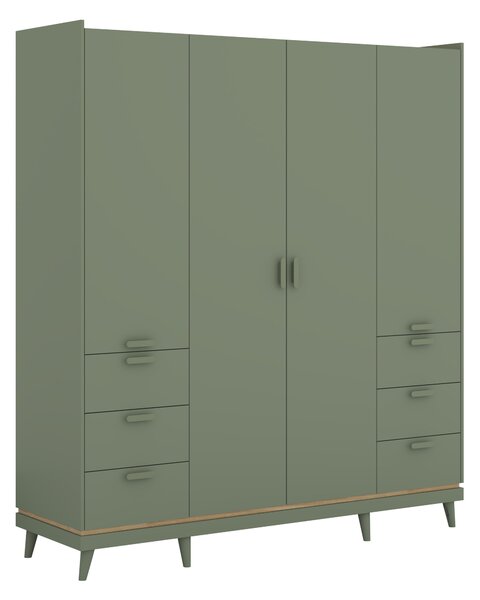 Dulap Fertalu 101Verde, Stejar, 21x19x6cm, Uși dulapUși dulap: Cu balamale