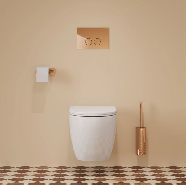 Omnires Eco Flush Set Strongframe + Minimal cadru ascuns cu buton de acționare pentru vas wc suspendat STFWCECO1MRCP