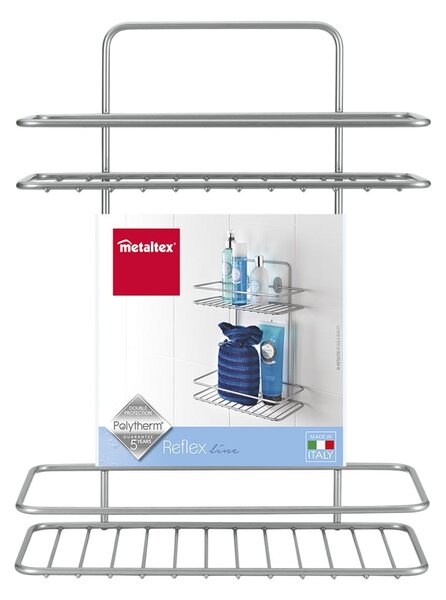 Raft de perete supraetajat pentru baie Metaltex Ref