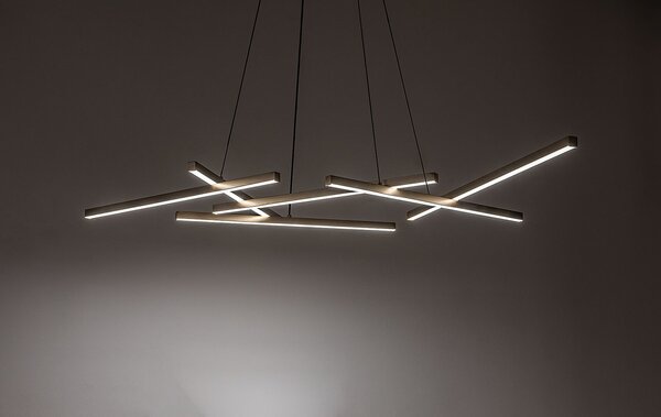 Rabalux Severine lampă suspendată inteligentă 5x40 W alb-negru-auriu 72369