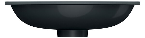 Omnires Shell M+ lavoar 48x31 cm ovale sub blat negru mat SHELL480UPBLV