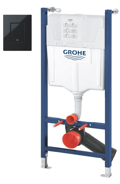 Set cadru încastrat Grohe Solido 38971000, buton de spălare Grohe Even 38966KV0