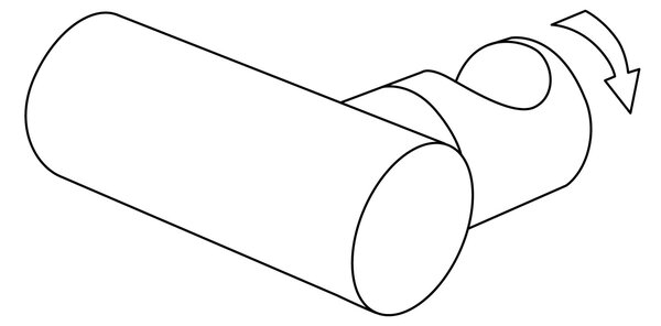 Suport duș manual Deante Round, din alamă, montat pe perete, bronz periat, ANR_C21U