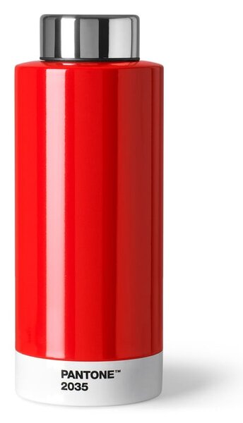 Sticlă din oțel inoxidabil Pantone, 630 ml, roșu