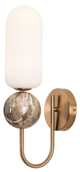MaxLight Nova lampă de perete 1x7 W alb-auriu W0380
