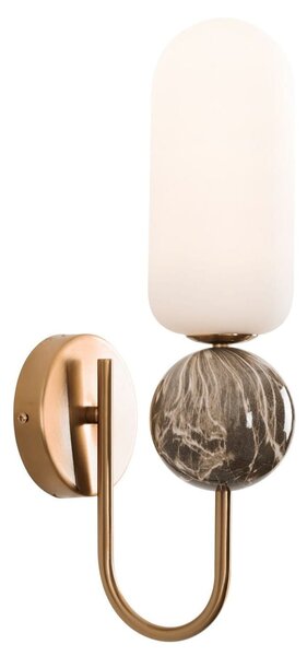 MaxLight Nova lampă de perete 1x7 W alb-auriu W0380