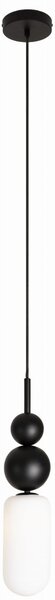 MaxLight Nova lampă suspendată 1x7 W alb-negru P0641