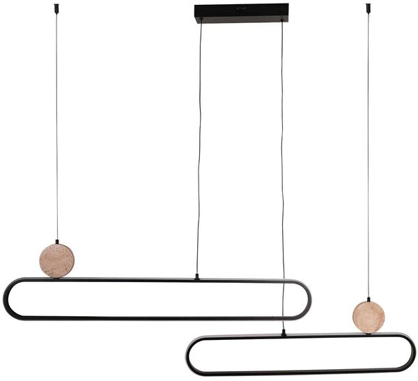 Goldlux Florentyna lampă suspendată 2x48 W negru 333889
