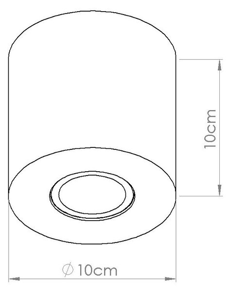 Sollux Lighting Orbis lampă de tavan 1x10 W bej SL.1842