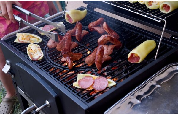 Grătar pe cărbuni cu grill din fontă Cattara Royal