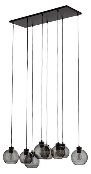 Lustră Pendul TK Lighting, Cubus, reglabil, Gri, Camera de zi, Sticlă, Modern