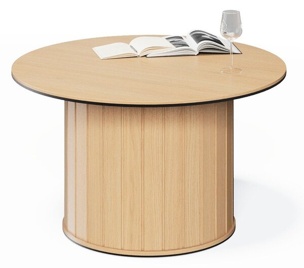 Măsuță de cafea Elbdore 107Stejar, 5cm, PAL laminat, Rotund