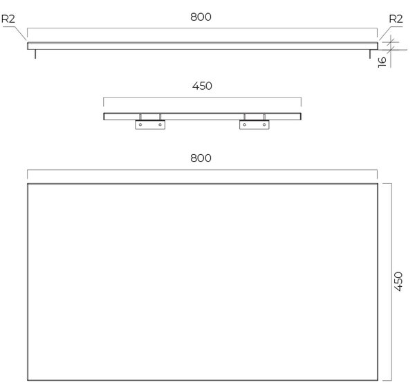 Oltens Tera blat 80x45 cm alb 63025990