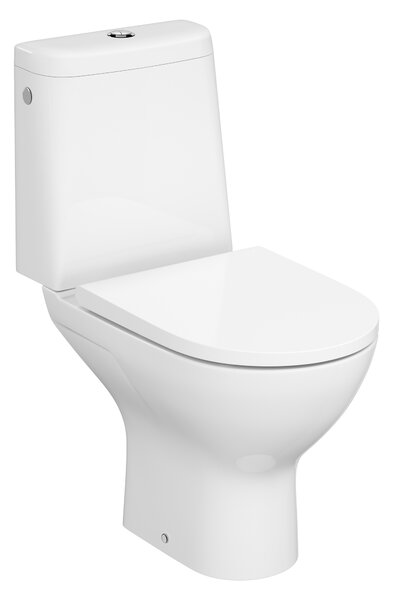 Cersanit Colour wc compact cu capac soft-close cu spălare turbionară alb K103-051