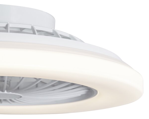 Ventilator de tavan alb 48,5 cm incl. LED Dimmable in Kelvin cu telecomandă - Clemo