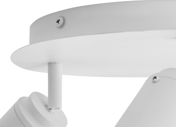 Spot modern pentru baie alb cu 3 lumini IP44 - Ducha