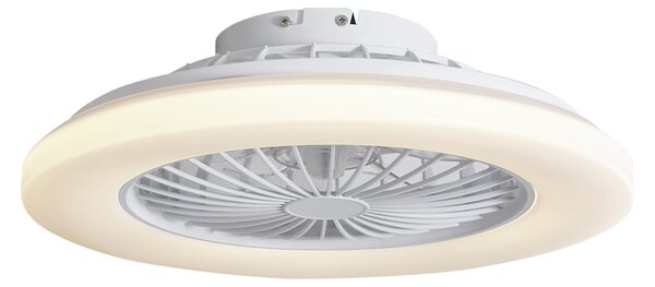 Ventilator de tavan alb 48,5 cm incl. LED Dimmable in Kelvin cu telecomandă - Clemo
