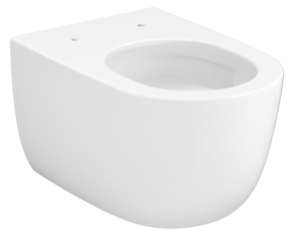 Cersanit Navado vas wc cu capac soft-close agăţat fără margine cu spălare turbionară alb lucios S4036-001