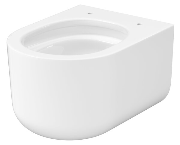Cersanit Intro vas wc cu capac soft-close agăţat fără margine cu spălare turbionară alb lucios S4038-001