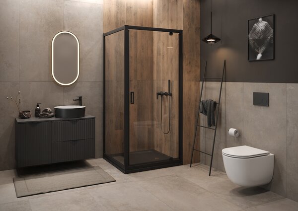 Cersanit Remo vas wc cu capac soft-close agăţat fără margine cu spălare turbionară alb lucios S4035-001