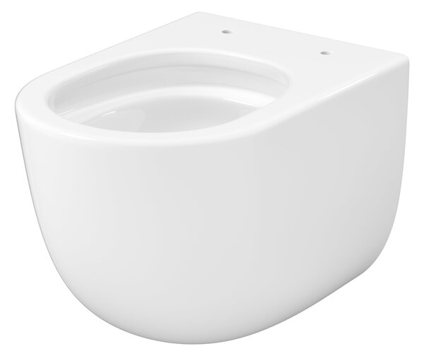Cersanit Remo vas wc cu capac soft-close agăţat fără margine cu spălare turbionară alb lucios S4035-001