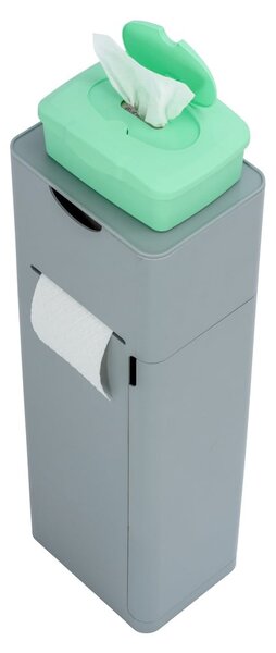 Suport pentru hârtie igienică gri din plastic Imon – Wenko