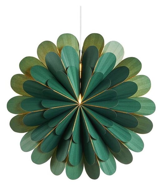 Decorațiune luminoasă verde ø 45 cm cu model de Crăciun Marigold – Markslöjd