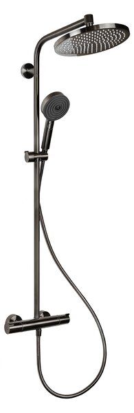 Hansgrohe Crometta set de duș perete cu termostat cu duș de ploaie negru 27268340