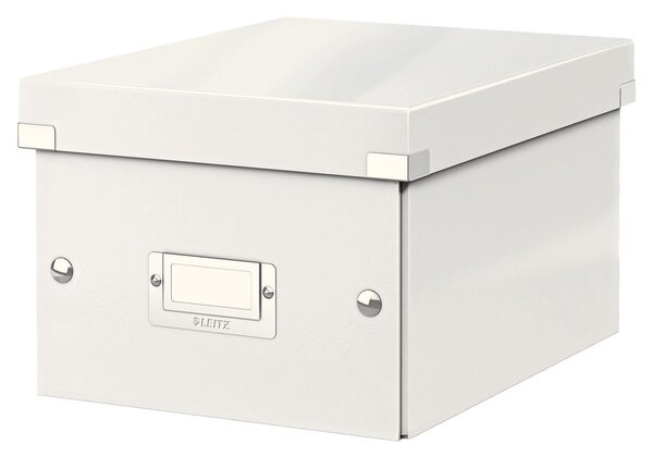 Cutie de depozitare albă din carton cu capac 22x28x16 cm Click&Store – Leitz