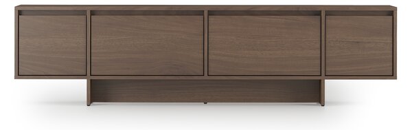 Dulap TV cu patru uși Zolia 180 cm na cokole - nuc elegant