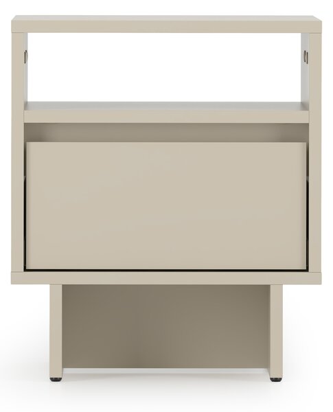 Noptieră Zolia 40 cm cu sertar pe plintă - cașmir