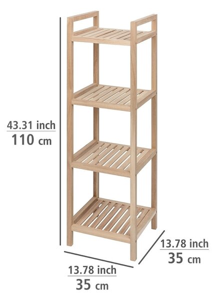 Etajeră de baie în culoare naturală 35x110 cm Acina – Wenko