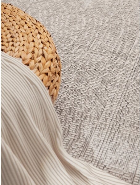 Covor tip traversă pentru interior și exterior gri/fildeș 80x250 cm Duet Kona – NORTHRUGS