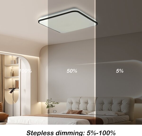 Brilagi - Plafonieră LED dimmabilă SMART/24W/230V 43x43 cm Wi-Fi Tuya + telecomandă