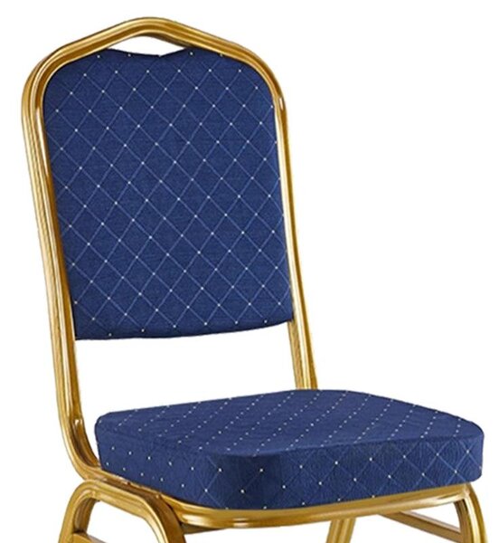 Scaun Hilton pentru conferinta si evenimente, Rosu - Albastru, 45x51x96 cm