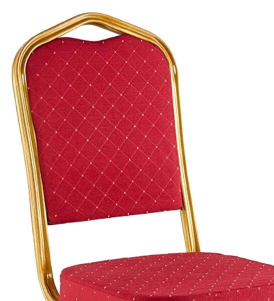 Scaun Hilton pentru conferinta si evenimente, Rosu - Albastru, 45x51x96 cm