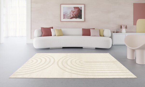 Covor Sufragerie Dormitor, Model Bjorn 33641 061, Dreptunghiular, Crem 120 x 170, Dreptunghi