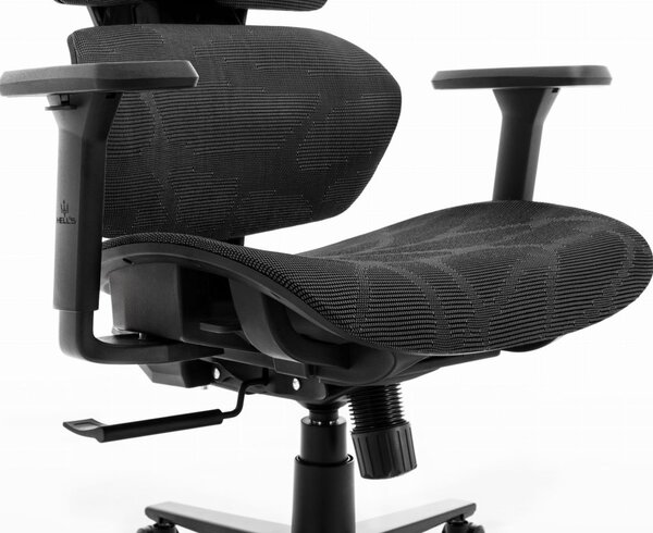 Scaun de birou pivotant textil ergonomic - HC-1010 BLACK