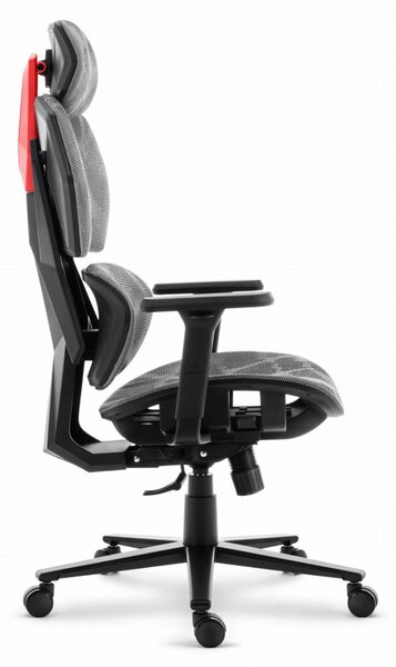 Scaun de birou pivotant textil ergonomic - HC-1010 GREY