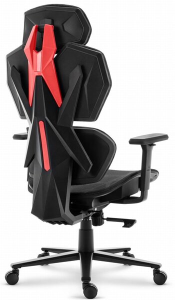 Scaun de birou pivotant textil ergonomic - HC-1010 BLACK