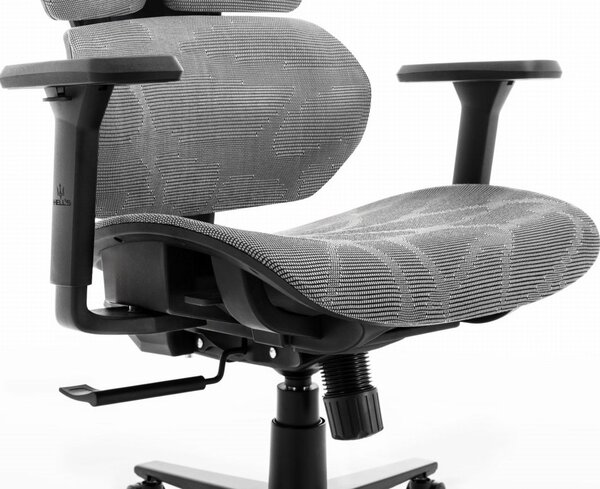 Scaun de birou pivotant textil ergonomic - HC-1010 GREY