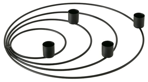 Sfesnic metalic de Advent WREATH negru