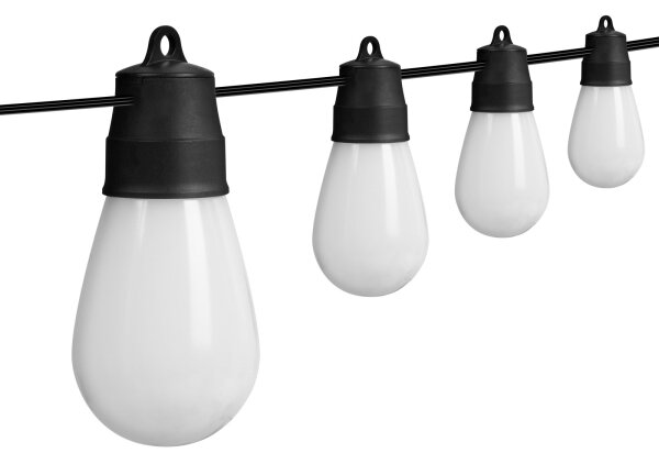 Ghirlandă solară LED RGBIC 15xLED/1,3W/3,7V 2200 mAh 8 m IP65 neagră + telecomandă