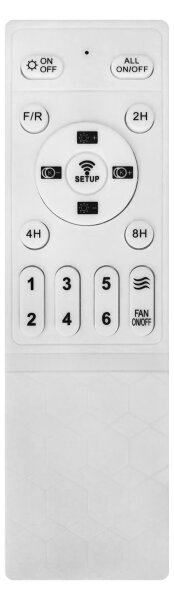 Osram - Plafonieră LED reglabilă cu ventilator, 55W/230V, alb + telecomandă