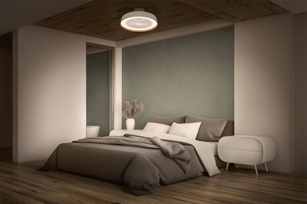 Osram - Plafonieră LED dimabilă cu ventilator de tavan LED/49W/230V alb/auriu + telecomandă