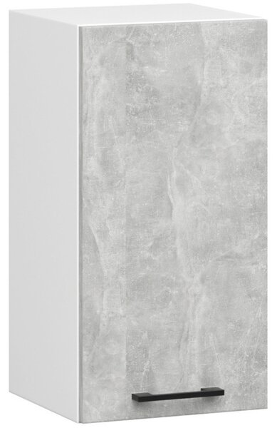 Dulap superior de bucătărie Ozara W40 H580 (alb + beton). Promo -15%. 1071168