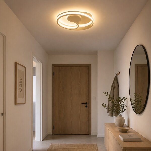 Brilliant - Plafonieră LED REVOLA LED/33W/230V, diametru 40 cm, bej