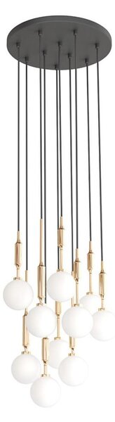 Open Design OR85365 - Lustră suspendată pe cablu ERO 10xG9/8W/230V aurie