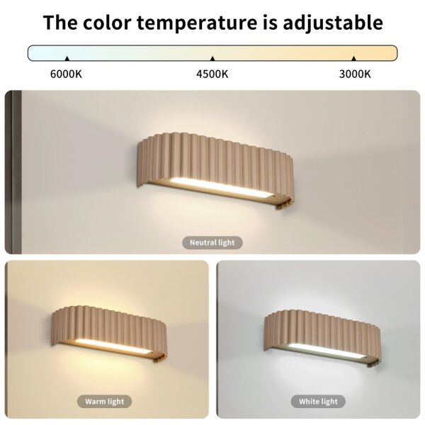 Brilagi -LED Aplică de perete FALCON MODERN LED/10W/230V 30 cm 3000/4500/6000K bej